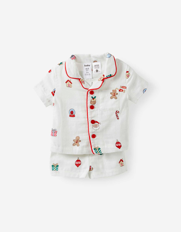 Cotton On Kids - Baby Woven Family Christmas Pj Set