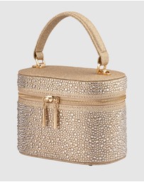 Olga Berg - Beckie Zip Top Crystal Bag