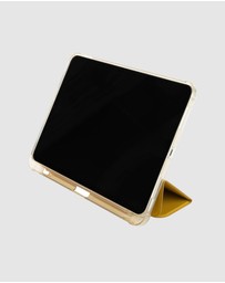 Tucano - Tucano Satin Folio Case Dark Yellow for iPad 10th Gen 10.9 2022 and iPad 11 A16 2025