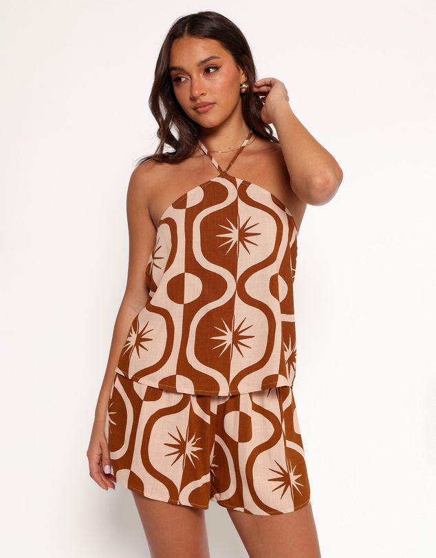 Petal & Pup - Henri Shorts - Tan Print