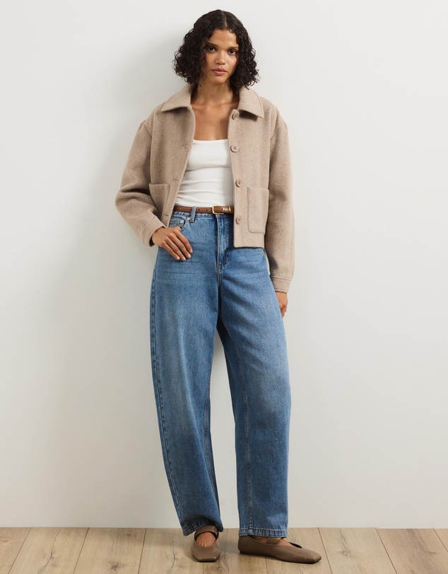 Atmos&Here - Joy Wool Blend Cropped Jacket