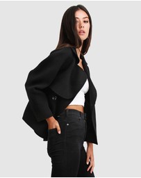 Belle & Bloom - I'm Yours Wool Blend Peacoat