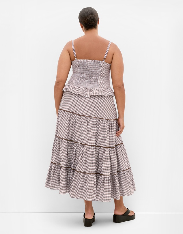 City Chic - Tessa Check Print Skirt