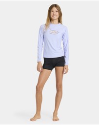 Billabong - Girls 6 to 16 Surf Club Long Sleeve Rash Vest