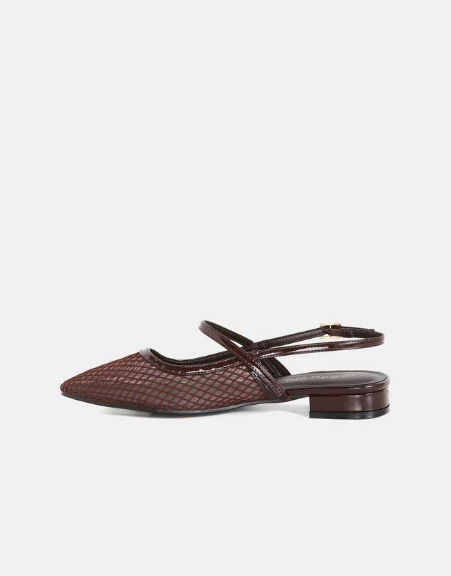 City Chic - WIDE FIT Lily Mesh Flat