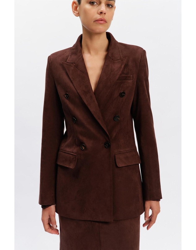 Bardot - Vanessa Faux Suede Blazer