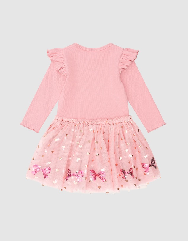 Huxbaby - Sequin Bow Tulle Dress - Babies-Kids