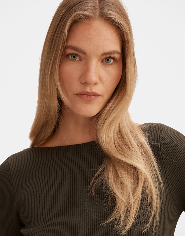 Forever New - Alaia Knitted Ribbed Top