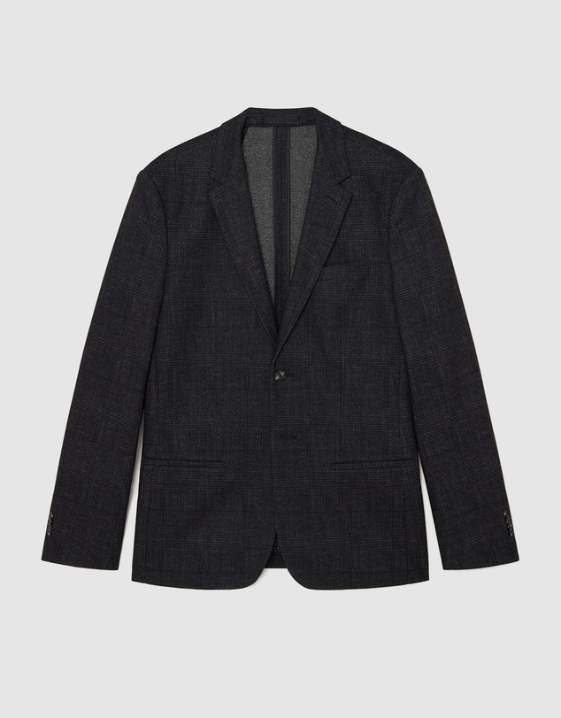 Politix - Travel Performance Jersey Check Tailored Jacket