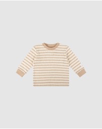 Kynd Baby - Stripe Top in Mocha Stripe
