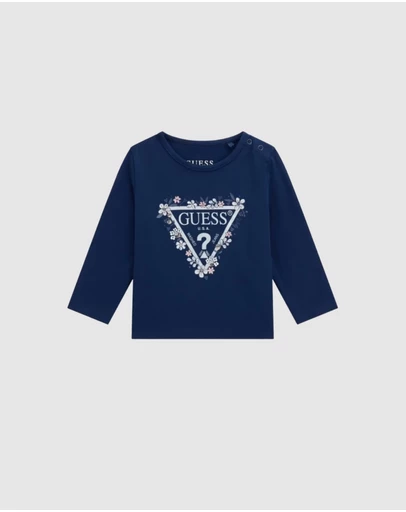 GUESS - Long Sleeve Logo T-Shirt