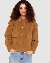 MINKPINK - Faye Faux Suede Jacket