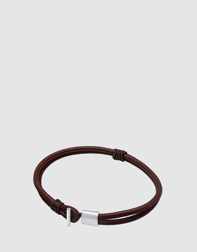 Kuzzoi - ICONIC EXCLUSIVE - Leather Cord Bracelet with Sterling Silver Hook