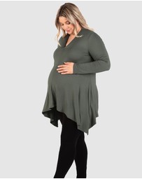 B Free Intimate Apparel - Maternity Bamboo V Neck Tunic Top