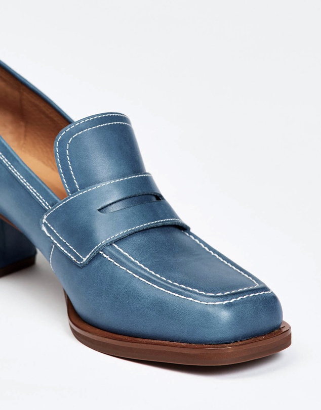 bul - Helmi Loafer Heel Blue