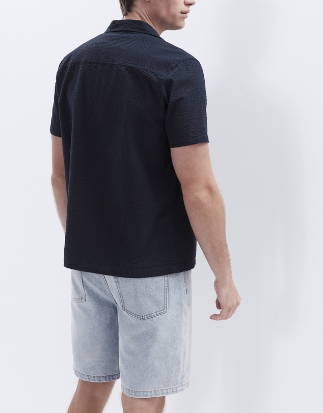 UNISON - Seersucker Regular Fit Shirt