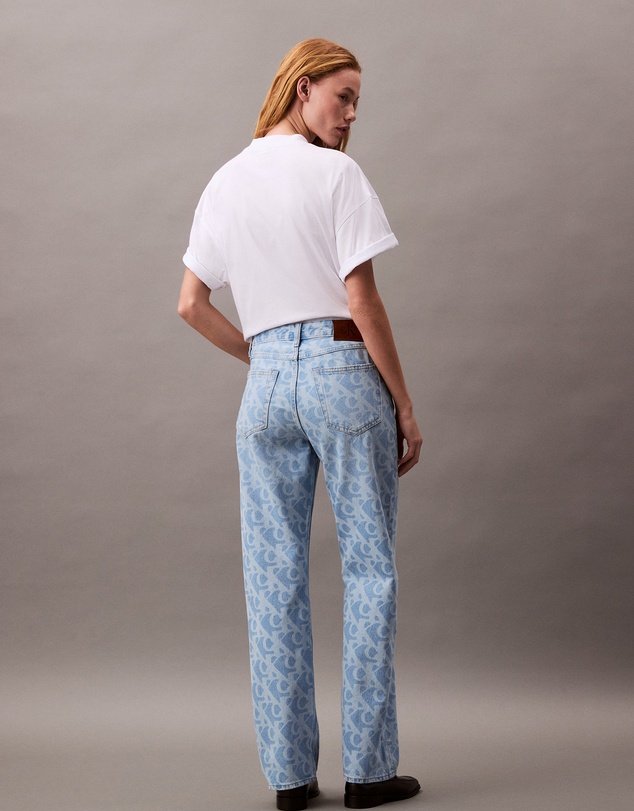 Calvin Klein Jeans - Allover Logo 90s Straight Jeans