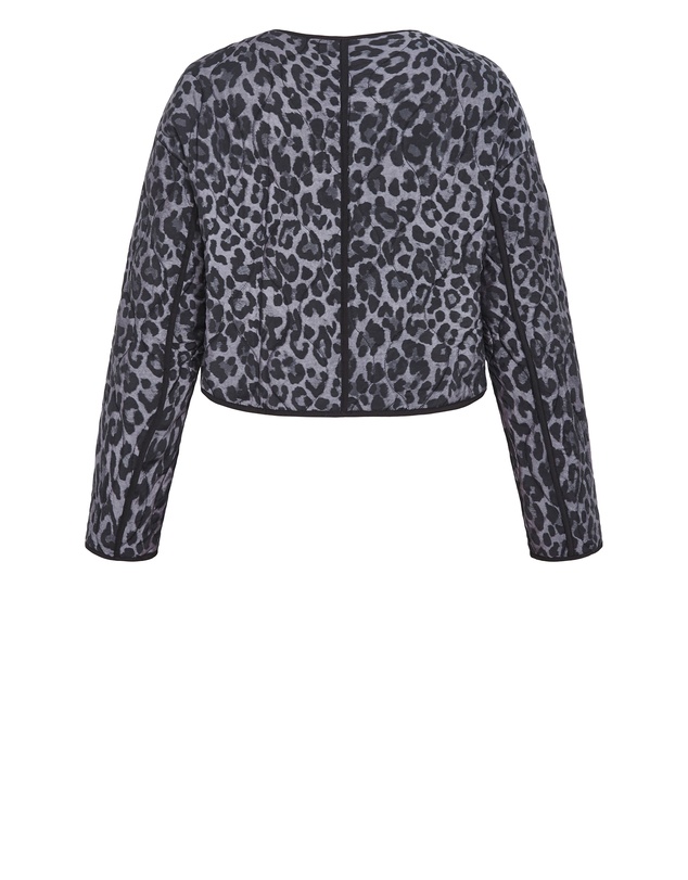 City Chic - Quilted Animal Print Jacket