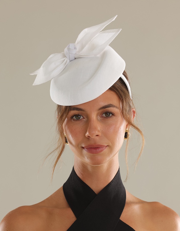 Morgan & Taylor - Florence Fascinator in White