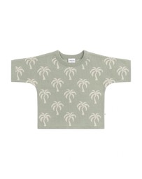 Kynd Baby - Palm Knit Jacquard Top Sage - Size 2