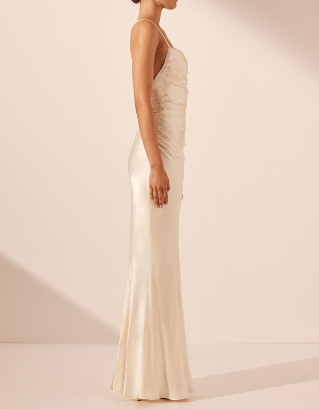 Shona Joy - La Lune Lace Back Maxi Dress