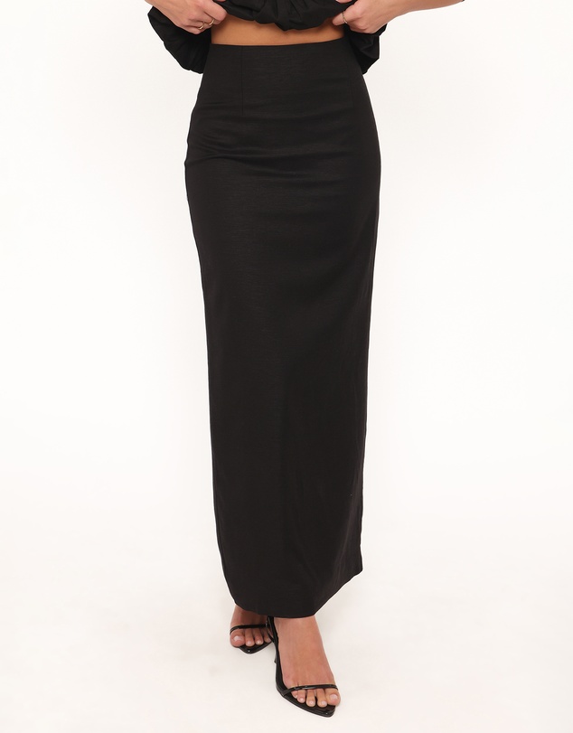 Petal & Pup - Ursa Fitted Column Skirt - Black
