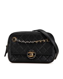 Pre-Loved by Azura Reborn - Pre-Loved CC Quilted Lambskin Chain Camera Bag