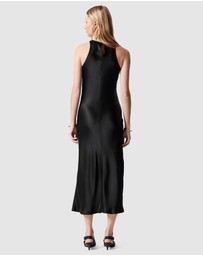 & Other Stories - Sleeveless Satin Midi Dress