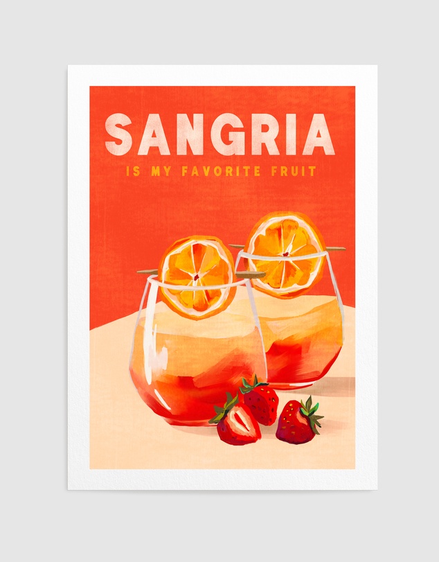 Olive et Oriel - Sangria by The Whiskey Ginger Art Print