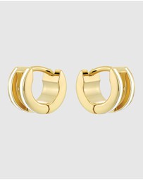 Ted Baker - ROLO: Classic Colour Enamel Roll Huggie Earrings