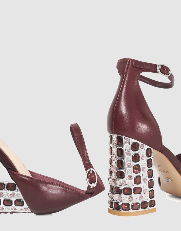Dune London - Majestical - Burgundy