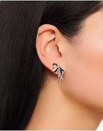 THOMAS SABO - Romance bow earrings blackened