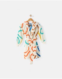Linen House Kids - Plush Squiggle Kids Robe