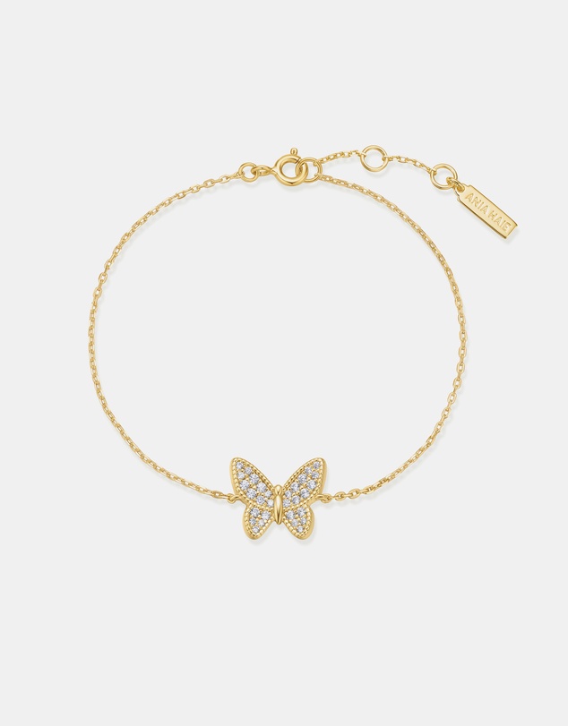 Ania Haie - Gold Butterfly Pave Bracelet