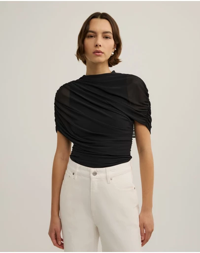 Witchery - Mesh Cape Top