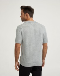 Oxford - Harrison Cable Knit Polo