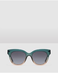 Hawkers Co - HAWKERS - Green Champagne AUDREY Sunglasses for Men and Women UV400