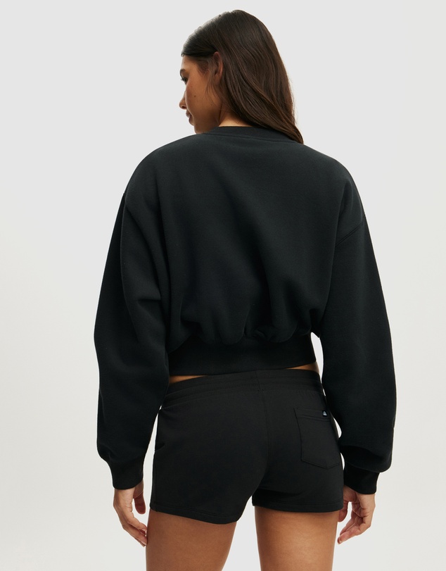 Cotton On Body Active - Plush Cropped Crew Sweat
