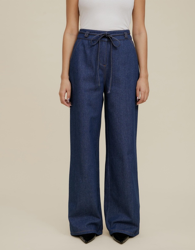 The Fated - Citta Wide Leg Tie Pants