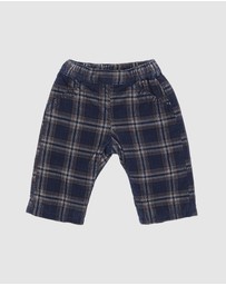 Bebe by Minihaha - Jake Check Cord Pull On Pants - Babies
