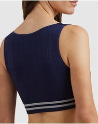 Lauren by Ralph Lauren - Cricket Cable Knit Lightly-Lined Crop Top Bra
