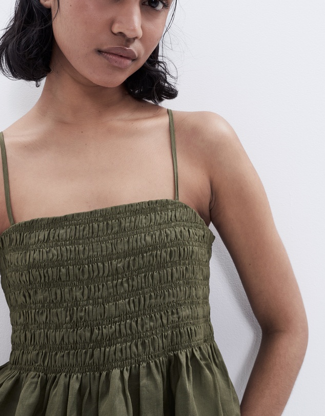 UNISON - Ramie Shirred Top