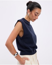 Minima Esenciales - Naya Cashmere Blend Knitted Top