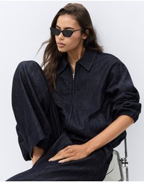 UNISON - Denim Bomber Jacket
