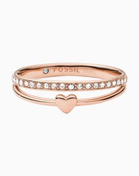 Fossil - Jewelry Rose Gold Tone Ring