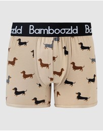 Bamboozld - Mens 2 Pack Yappy Dogs Bamboo Jersey Trunks