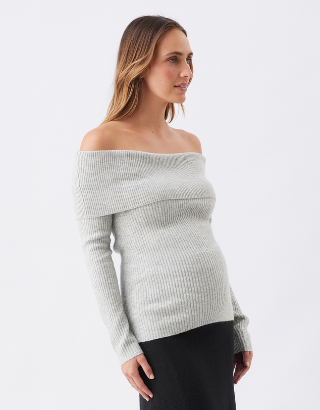 Ripe Maternity - Maisy Off Shoulder Knit