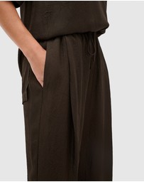 Seed Heritage - Textured Satin Straight Leg Pant