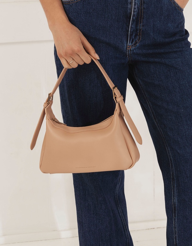 Morgan & Taylor - Anya Shoulder Bag in Beige Tan