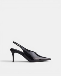 rag & bone - Mercer Leather Slingback Heels